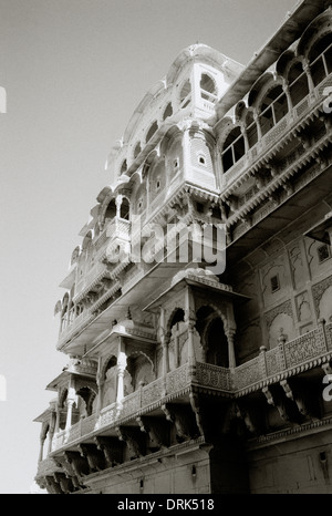 Das Stadtschloss in Jaisalmer in Rajasthan in Indien in Südasien. Architektur Gebäude Geschichte historische Schönheit schönen indischen Reisen Wanderlust Stockfoto