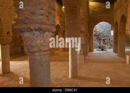 Almonaster la Real, Moschee, Sierra de Aracena Y Picos de Aroche Naturpark, Provinz Huelva, Andalusien. Spanien Stockfoto