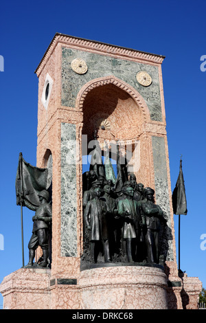 Das Denkmal der Republik, Taksim-Platz, Istanbul, Türkei Stockfoto