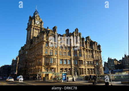 Balmoral Hotel am Princes Street, Edinburgh, Schottland Stockfoto