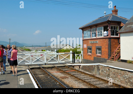 West Somerset Railway in blauen Anker Stockfoto