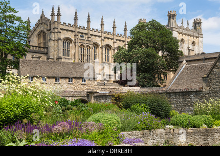 Christ Church Gärten und Kathedrale, Universität Oxford, England Stockfoto