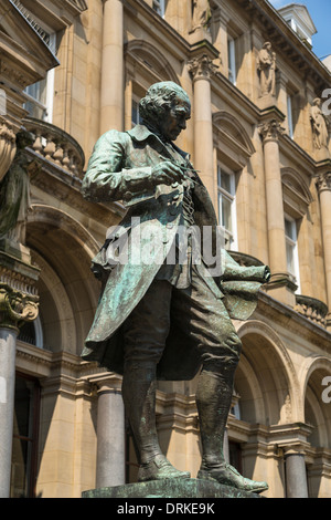 Statue von James Watt Leeds, England Stockfoto