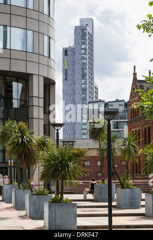 Barbirolli Square, Manchester, England Stockfoto