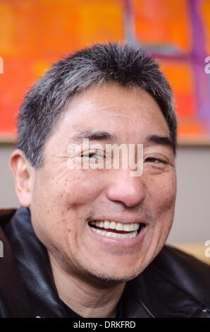 Am besten bekannt als ehemalige "Chief Evangelist" für Apple Macintosh-Computer, Guy Kawasaki ist jetzt ein spezieller Berater zu Googles Handy Gerät Motorola. -2013. Stockfoto