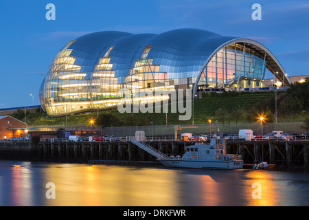 Der Salbei in der Abenddämmerung, Newcastle am Tyne, England Stockfoto