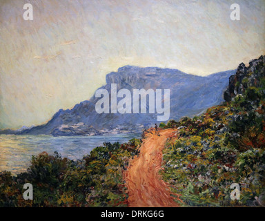 La Corniche in der Nähe von Monaco.(1884). Von Cap Martin an der Côte d'Azur. Von Claude Monet.(1840-1926). Stockfoto