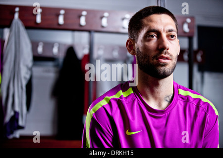 North American Soccer Star Clint Dempsey in London Stockfoto