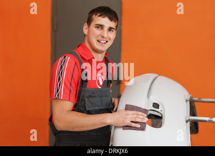 Vorbereitung in Malerei Kammer zu malen. Stockfoto