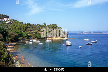 Nostas Strand Skiathos griechische Inseln Griechenland Stockfoto