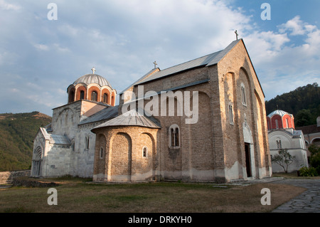 Die Jungfrau Kirche und St. Nicholas Church, Kloster Studenica, Kraljevo, Serbien Stockfoto