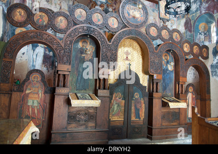 Kirche von St. Nicholas Apsis, Kloster Studenica, Kraljevo, Serbien Stockfoto