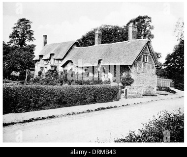 Anne Hathaway Ferienhaus Stratford-upon-Avon fotografiert um 1910 Stockfoto