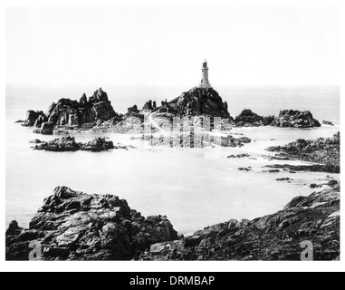 Corbiere Felsen, Jersey fotografiert um 1910 Stockfoto