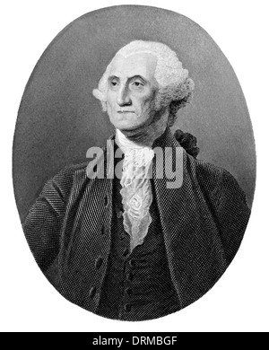 George Washington 1732 1799 erster Präsident der Vereinigten Staaten Stockfoto