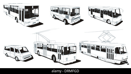 Öffentlicher Nahverkehr Stockfoto