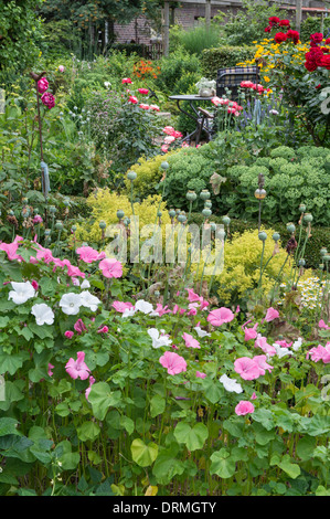 Bauerngarten in Elsten, Niedersachsen, Deutschland Stockfoto