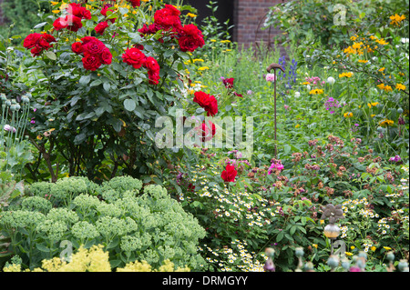 Bauerngarten in Elsten, Niedersachsen, Deutschland Stockfoto