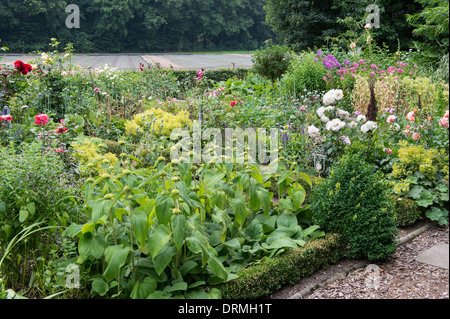 Bauerngarten in Elsten, Niedersachsen, Deutschland Stockfoto