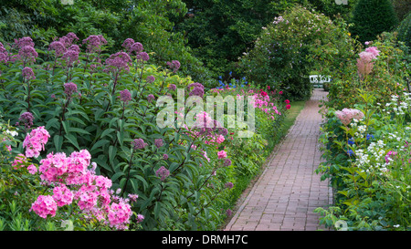 Bauerngarten in Elsten, Niedersachsen, Deutschland Stockfoto