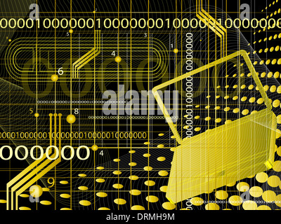 Abstrakten technologischen Hintergrund Stockfoto