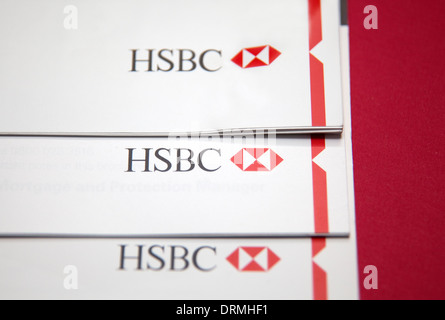 HSBC Bank-Logo, London Stockfoto