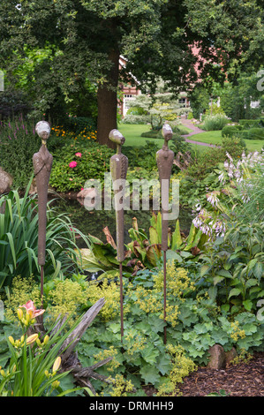 Garten in Visbek, Niedersachsen, Deutschland Stockfoto