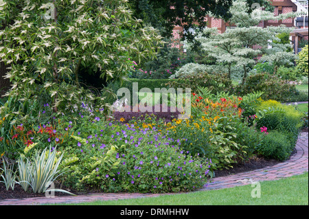 Garten in Visbek, Niedersachsen, Deutschland Stockfoto