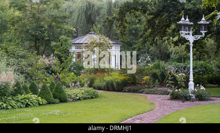 Garten in Visbek, Niedersachsen, Deutschland Stockfoto