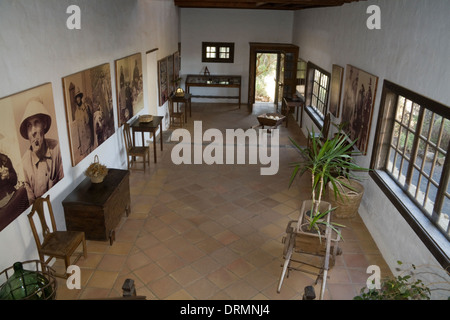 Land Haus Museo Agrícola El Patio Tiagua Lanzarote stammt aus dem Jahre 1840, die älteste und größte Hof in Existenz auf der Insel Stockfoto