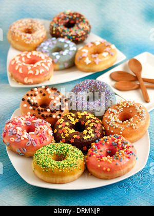 Donuts-Festival. Rezept zur Verfügung. Stockfoto