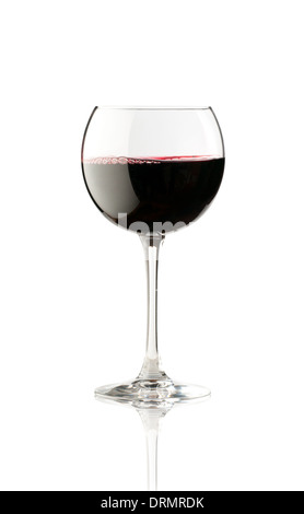 elegant und teuer rote Glas Wein für die Montage von Grafiken-Designs Stockfoto