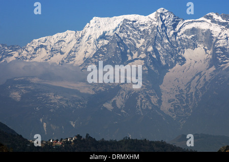 Kloster Tengboche (Thyangboche) in Nepal, auf dem Everest Base Camp trek Stockfoto