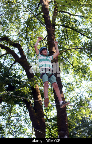 Hohen Seile Baum zu Fuß in der Peneda Geres Nationalpark in Portugal Stockfoto