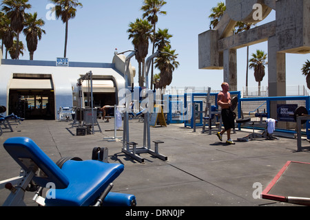 Muscle Beach, Venice Beach, Los Angeles, CA, Kalifornien Stockfoto