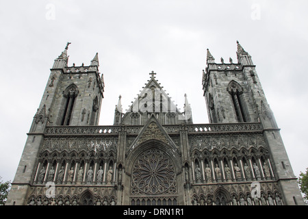 Der Nidarosdom in Trondheim, Norwegen Stockfoto