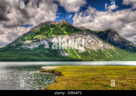 Malerischen Bergsee, Kananaskis Country Alberta, Kanada Stockfoto