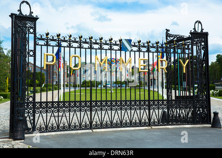 Das Haus Pommery in Reims, Champagne-Ardenne, Frankreich Stockfoto