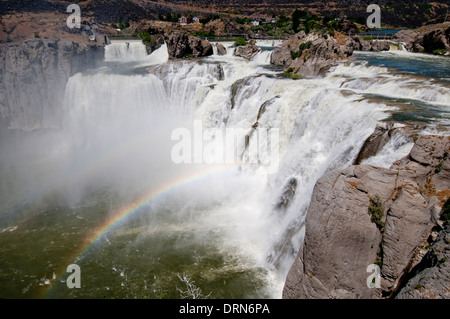 Shoshone fällt am Snake River in Idaho USA Südstaaten während Frühling Abfluss Stockfoto