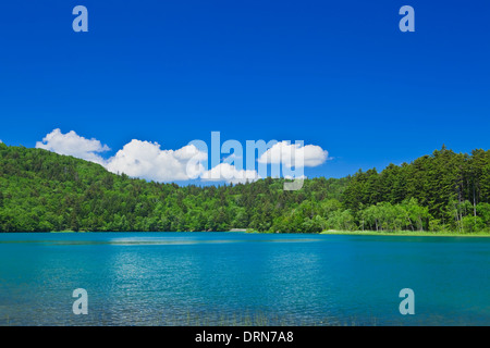 Akan-Fuji, Mount Meakan und See Onneto, Ashoro, Hokkaido, Japan Stockfoto