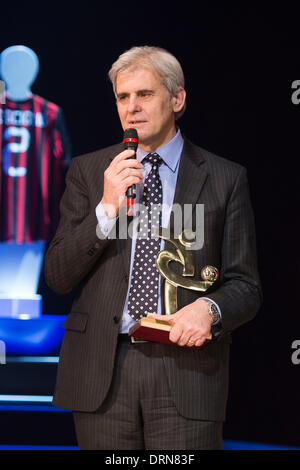 Mailand, Italien. 27. Januar 2014. Marcello Nicchi Football / Soccer: Gran Gala del Calcio AIC 2013 Preisverleihung im RAI Studio in Mailand, Italien. Bildnachweis: Maurizio Borsari/AFLO/Alamy Live-Nachrichten Stockfoto