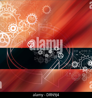 Zahnrad abstrakten Hintergrund - Bild Stockfoto