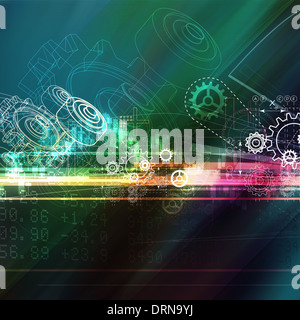 Zahnrad abstrakten Hintergrund - Bild Stockfoto
