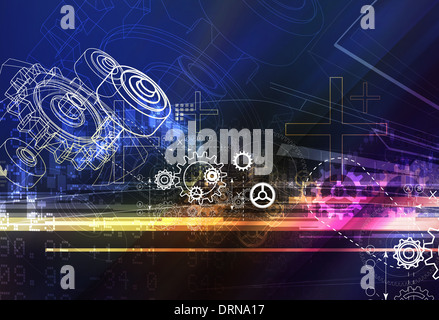 Zahnrad abstrakten Hintergrund - Bild Stockfoto