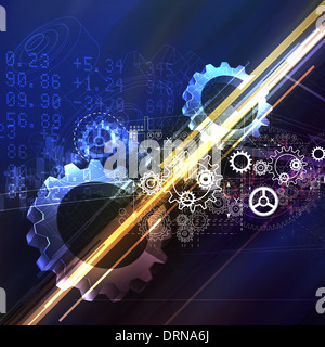 Zahnrad abstrakten Hintergrund - Bild Stockfoto