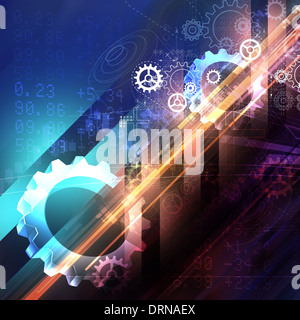 Zahnrad abstrakten Hintergrund - Bild Stockfoto