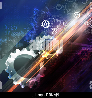 Zahnrad abstrakten Hintergrund - Bild Stockfoto