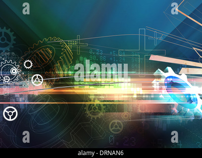 Zahnrad abstrakten Hintergrund - Bild Stockfoto