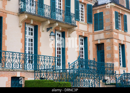 Champagner Taittinger Chateau La Marquetterie in Pierry in der Nähe von Epernay in der Region Champagne-Ardenne, Frankreich Stockfoto