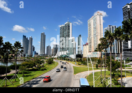 Straßenszene in Panama City-Panama Stockfoto